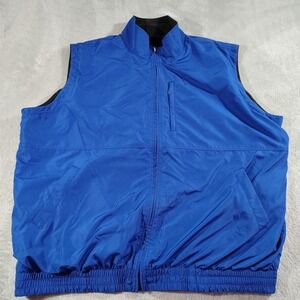Bolle Storm Reversible Vest Men XXL Blue/Black Golf Pockets Waterproof/Resistant
